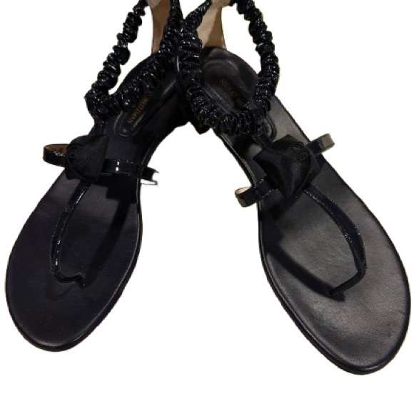 Stuart Weitzman Black Strappy Sandals - Picture 1 of 5